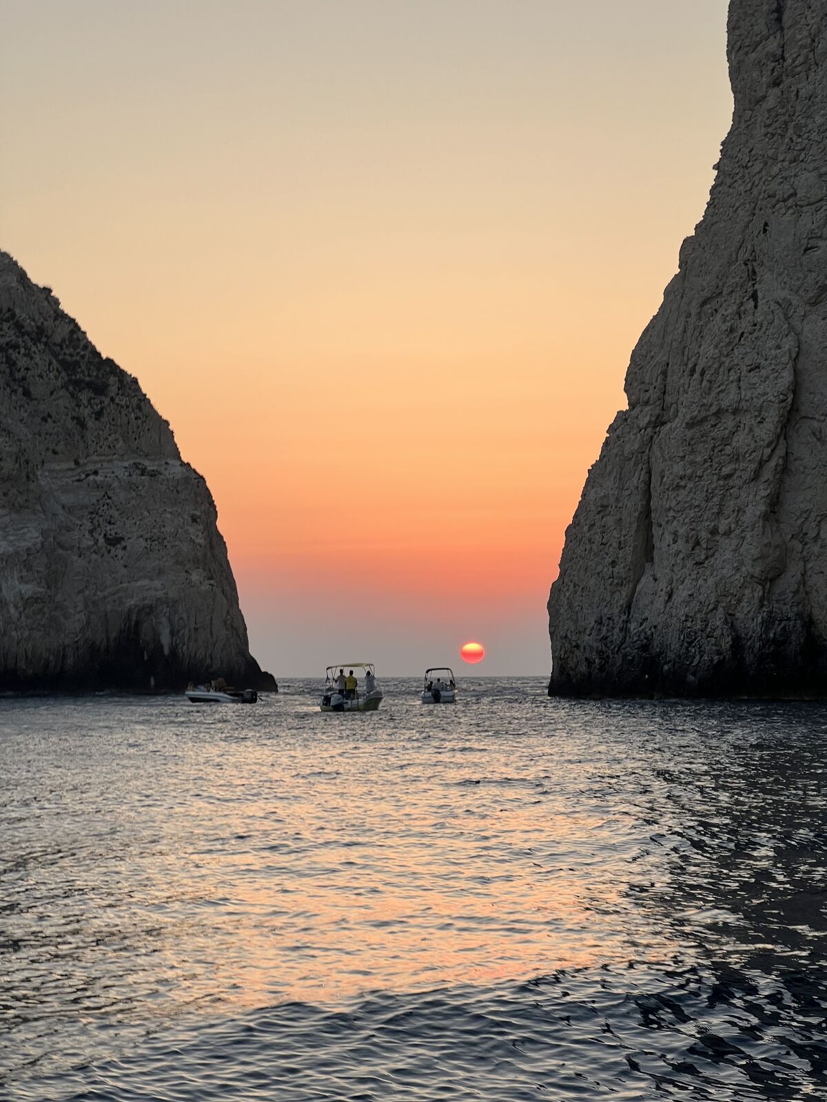 Sunset over Mizithres rocks